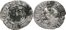 Amedeo VI (1343-1383). Forte Escucellato I tipo, Pierre Chatel. MIR (Savoia) 84a; Sim. 14; Biaggi 74a. MI. 0.99 g. 19.00 mm. qBB.