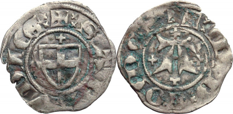 Amedeo VI (1343-1383). Forte nero. MIR (Savoia) 88a; Simonetti 1958 18; Biaggi 7...