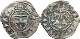 Amedeo VI (1343-1383). Forte nero. MIR (Savoia) 88a; Simonetti 1958 18; Biaggi 78. MI. 1.08 g. 18.00 mm. NC. BB.