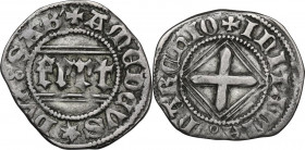 Amedeo VIII Duca (1416-1440). Quarto di grosso II tipo (savoiardo). MIR (Savoia) 143a; Sim. 39; Biaggi 127. MI. 1.35 g. 19.50 mm. Bel BB+.