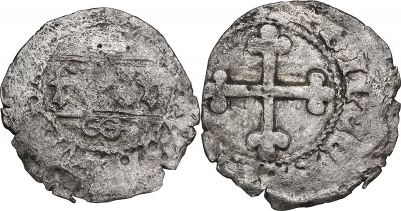 Carlo I (1482-1490). Quarto II tipo, zecca incerta. MIR (Savoia) 241; Sim. 16; B...