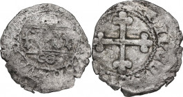 Carlo I (1482-1490). Quarto II tipo, zecca incerta. MIR (Savoia) 241; Sim. 16; Biaggi 209. MI. 0.75 g. 18.00 mm. NC. MB/qBB.