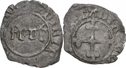 Filippo II (1496-1497). Quarto II tipo, zecca incerta. MIR (Savoia) 284; Sim. 9; Biaggi 247. MI. 0.70 g. 17.50 mm. RR. qBB/BB.