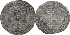 Emanuele Filiberto (1559-1580). Soldo II tipo 1570, Chambery. Biaggi 450z; Simonetti 58; MIR (Savoia) 534ap. MI. 1.75 g. 22.00 mm. NC. Bel BB.
