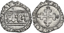 Emanuele Filiberto (1559-1580). Quarto di grosso II tipo, Aosta. MIR (Savoia) 540b; Sim. 64; Biaggi 456. MI. 0.82 g. 16.00 mm. NC. Lievissima infrazio...