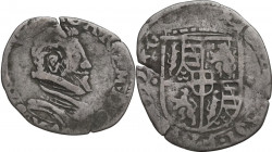 Carlo Emanuele I (1580-1630). Soldo (IV tipo) 1595, Chambery. MIR (Savoia) 663d; Sim. 71/4; Biaggi 559. MI. 0.82 g. 20.50 mm. R. MB.