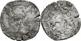 Vittorio Amedeo I (1630-1637). Soldo II tipo, data illeggibile, Vercelli o Torino. MIR (Savoia) 719; Sim. 20; Biaggi 603. MI. 2.24 g. 22.00 mm. BB.