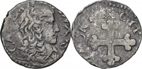Carlo Emanuele II Duca (1648-1675). Mezzo soldo III tipo, Torino. MIR (Savoia) 828; Sim. 43/4; Biaggi 700. MI. 1.11 g. 15.00 mm. BB.