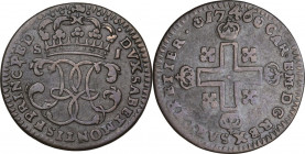 Carlo Emanuele III primo periodo (1730-1755). Soldo 1746, Torino. MIR (Savoia) 939i; Sim. 26; Biaggi 804b. MI. 1.62 g. 19.00 mm. BB+.