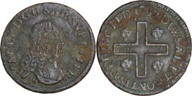 Carlo Emanuele III (1730-1773). Monetazione per la Sardegna. Cagliarese vecchio I tipo 1732, Torino. MIR (Savoia) 968; Sim. 55; Biaggi 833. CU. 2.18 g...