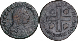 Carlo Emanuele III (1730-1773). Monetazione per la Sardegna. Cagliarese vecchio II tipo 1741, Torino. MIR (Savoia) 969a; Sim. 56; Biaggi 833bis a. CU....
