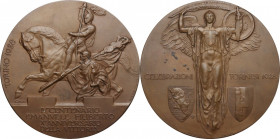 Vittorio Emanuele III (1900-1943). Medaglia 1928 per il decimo anniversario della Vittoria della Prima Guerra Mondiale e per il quarto centenario dell...