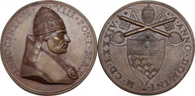 Innocenzo VIII (1484-1492), Giovanni Battista Cybo. Medaglia di restituzione per l'elezione al pontificato, seconda metà XVII sec. D/ INNOCENTIVS VIII...