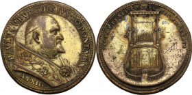 Paolo V (1605-1621), Camillo Borghese. Medaglia annuale, A. XIII. D/ PAVLVS V BVRGHESIVS RO PONT MAX. Busto a destra a testa nuda con piviale; nel tag...