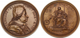 Clemente XI (1700-1721), Giovanni Francesco Albani. Medaglia straordinaria, A. II. D/ CLEMENS XI PONT MAX A II. Busto a destra con berrettino, mozzett...