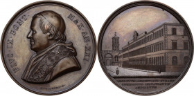 Pio IX (1846-1878), Giovanni Mastai Ferretti. Medaglia A. XXI. D/ PIVS IX PONT MAX AN XXI. Busto a sinistra con berrettino, mozzetta e stola. R/ Sul p...