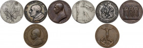 Lotto di quattro (4) medaglie papali: Pio XI, Pio XII e Paolo VI (2). AG/AE.