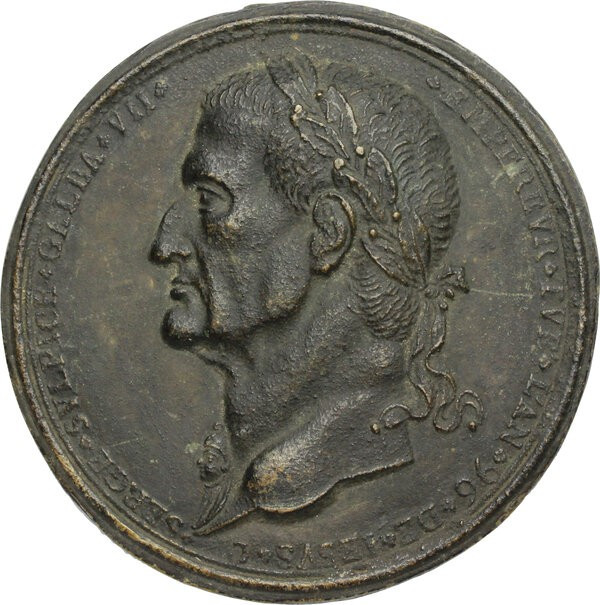Galba (68-69). Grande placca uniface, prima metà del XVIII secolo. D/ SERGE SVLP...
