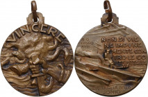 Medaglia per la Battaglia dello Ionio, 8-9 luglio A. XVIII. Cas. XVIII-38. AE. 32.00 mm. Appiccagnolo. SPL.