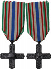 Croce dell'Ordine di Vittorio Veneto. AE. 42.00 mm. Nastrino originale. SPL.