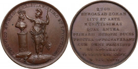 France. Louis XV (1715-1774). AE Medal 1747 for the Siege of Bergen op Zoom. AE. 42.00 mm. RR. About EF.