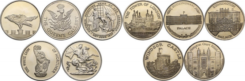 Great Britain. PROOF Set British Royal Palaces. The Tower Mint, London. Five Roy...