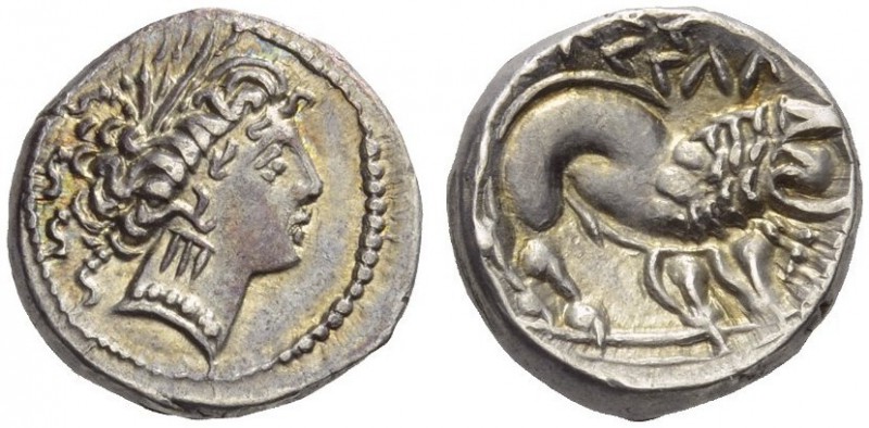 CELTIC, Southern Gaul. Insubres . Later 3rd - first half 2nd century BC. Drachm ...