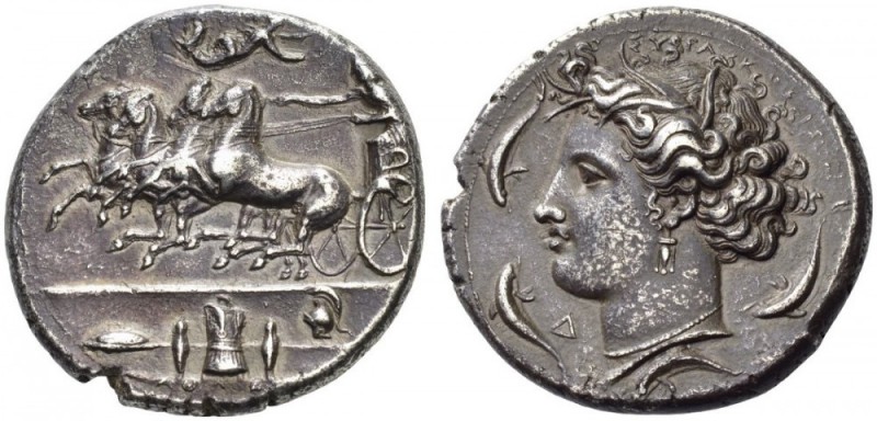 Sicily, Syracuse. Dionysios I, 405-367 BC. Dekadrachm (Silver, 35mm, 42.78 g 8),...