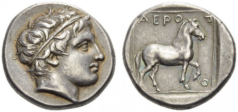 KINGS of MACEDON. Aeropos, 398/7-395/4 BC. Tetradrachm (Silver, 22mm, 10.49 g 10...