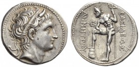 KINGS of MACEDON. Demetrios I Poliorketes, 306-283 BC. Tetradrachm (Silver, 29mm, 17.21 g 10), Amphipolis, c. 290-289. Diademed head of Demetrios to r...