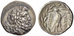 EPEIROS, Federal coinage (Epirote Republic). Circa 234/3-168 BC. Drachm (Silver, 19mm, 4.67 g 12), Dodona. Head of Zeus of Dodona to right, wearing wr...