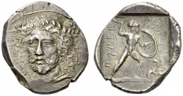 DYNASTS of LYCIA. Perikle, circa 380-360 BC. Stater (Silver, 24mm, 9.90 g 12). Laueate and bearded head of Perikle facing, turned slightly to left and...