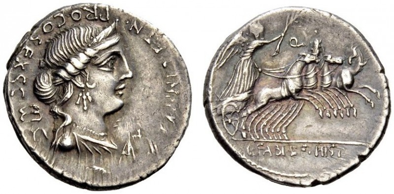C. Annius T.f. T.n, 82-81 BC. Denarius (Silver, 19mm, 3.97 g 9), Spain. C.ANNI.T...