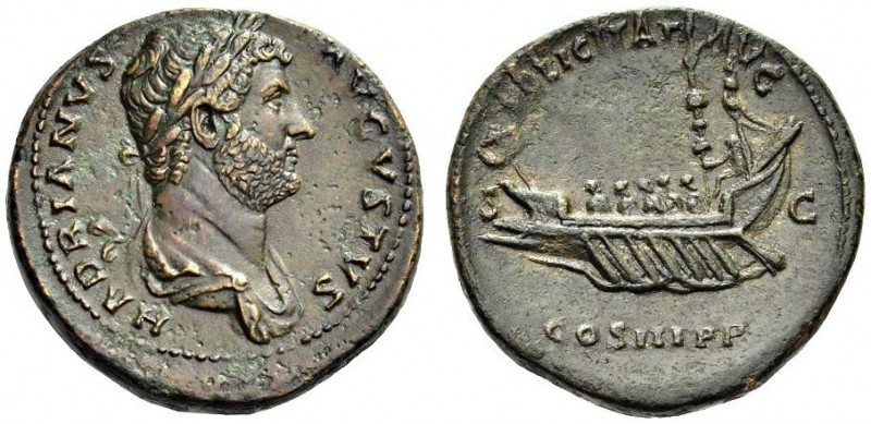Hadrian, 117-138. Dupondius (Orichalcum, 25mm, 12.15 g 1), Rome, c. 132-135. HAD...
