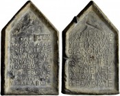 Pontus and Bithynia, Nikomedia (?). Antoninus Pius, 138-161. Weight of 6 Pounds (Librae) (Lead, 203x127mm, 2980 g 12), a market weight made in the for...