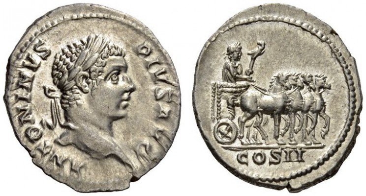 Caracalla, 198-217. Denarius (Silver, 19mm, 3.18 g 2), Rome, 206. ANTONINVS PIVS...