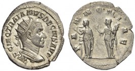 Trajan Decius, 249-251. Antoninianus (Silver, 22mm, 3.84 g 6), Rome, 250-251. IMP C M Q TRAIANVS DECIVS AVG Radiate, draped and cuirassed bust of Traj...