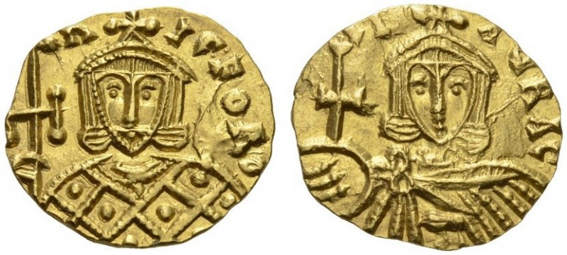 Nicephorus I, with Stauracius, 802-811. Solidus (Gold, 17mm, 3.80 g 6), uncertai...