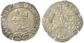 Italy, Carmagnola. Ludovico II Marquis of Saluzzo, 1475-1504. Cavallotto (Silver, 28mm, 3.75 g 11), undated. LVDOVICVS M SALVTIARVM Cuirassed bust of ...