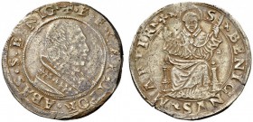 Italy, Montanaro. Bonifacio Ferrero, Commendatory Abbot of San Benigno di Fruttuaria. 1529-1543. Testone (Silver, 31mm, 9.07 g 2). ☩B.F.CAR.IIPOR.ABAS...