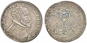 Italy, Urbino. Francesco Maria II della Rovere, Duke. 1574-1621, 1623-1624. Testone of 3 paoli (Silver, 31mm, 9.63 g 9), 1609. .FRANC.MARIA.II.VRBINI....