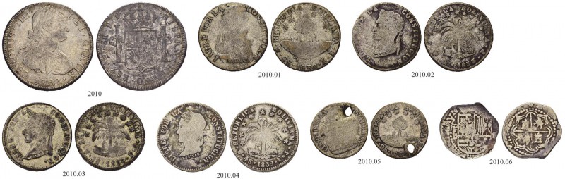 BOLIVIEN. Fernando VII. 1808-1824. Diverse Münzen des 16.-19. Jahrhunderts vom 2...