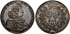 DÄNEMARK. Friedrich III. 1648-1670. 2 Speciesdaler 1669, Kopenhagen. 58.08 g. Hede 81. Dav. 3564. Sehr selten / Very rare. Prachtvolle Erhaltung / Mag...