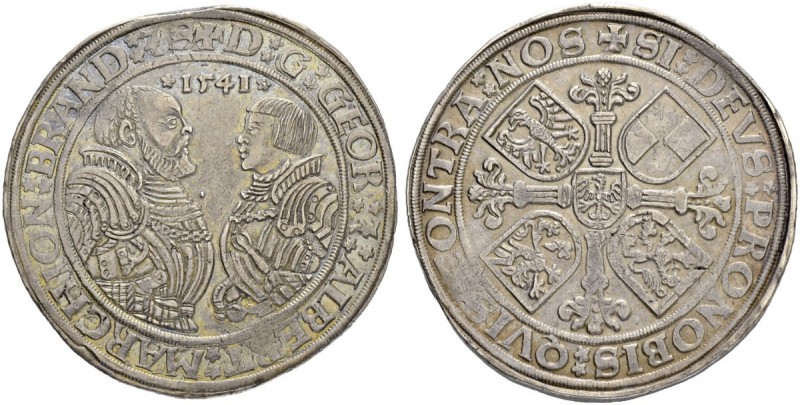 DEUTSCHLAND. Brandenburg-Franken, Markgrafschaft. Georg und Albrecht, 1527-1545....