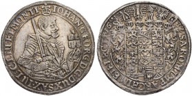 DEUTSCHLAND. Sachsen, Herzogtum, ab 1547 Kurfürstentum, ab 1806 Königreich. Albertiner. Johann Georg I. 1615-1656. Taler 1632, Dresden. 29.13 g. Claus...