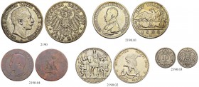 DEUTSCHLAND. DEUTSCHE MÜNZEN SEIT 1871. Lots Kaiserreich. Diverse Münzen. 5 Mark (3x), 3 Mark (5x), 2 Mark (11x). 5 Reichsmark 1933 A, Luther. Dazu ei...