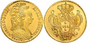 Brasilien Maria I. 1786 - 1816 6400 Reis 1800 R Rio Friedberg 87 14,38g stgl