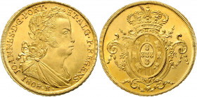 Brasilien Maria I. 1786 - 1816 6400 Reis 1808 R Rio Friedberg 93 14,44g stgl