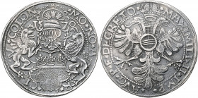 Deutschland Köln Salentin Graf von Isenburg 1567 - 1577 Taler 1570 Mit Titel Maximilian II. Dav. 9155, Noss 158 28,84g ss