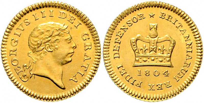 Großbritannien George III. 1760 - 1820 1 Guinea 1777 London Laureate bust of Kin...